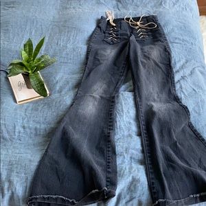 Judith March black flare jeans